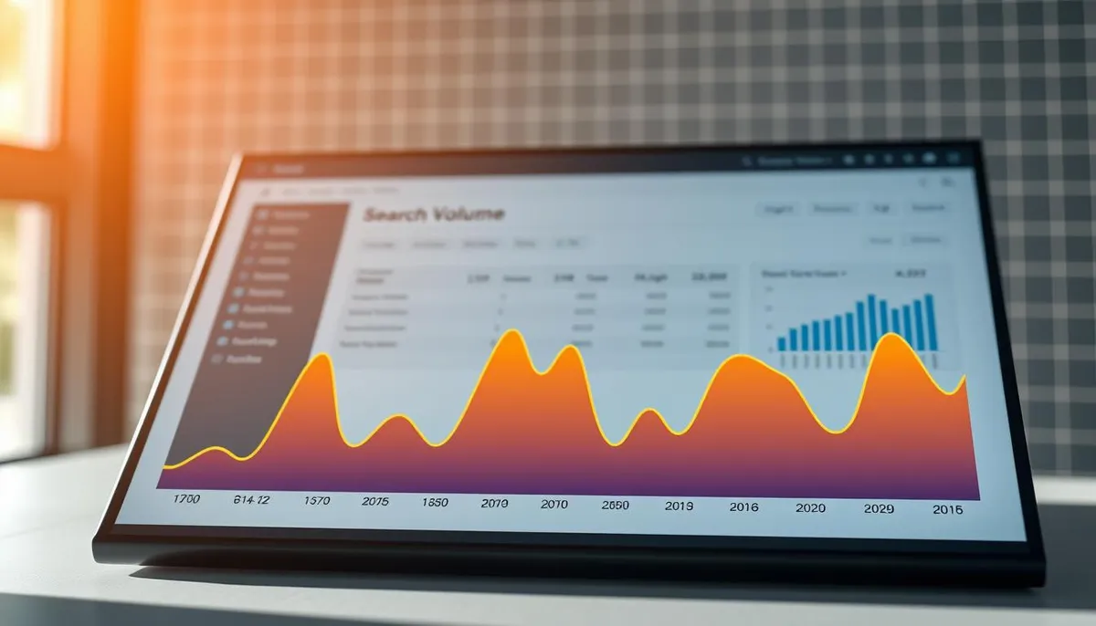 Search volume analysis chart
