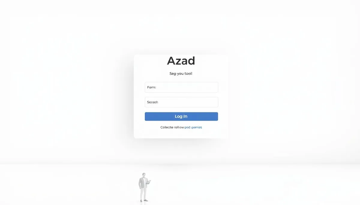 Azad SEO tool login interface