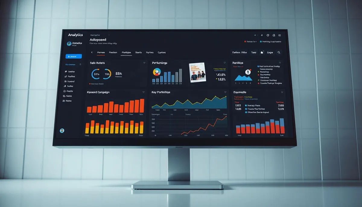 Book marketing analytics dashboard