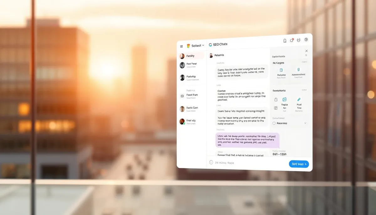 advanced seo chat tool interface