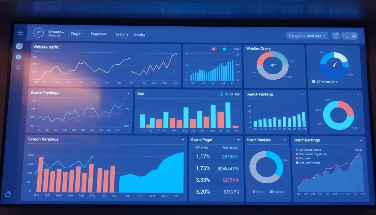 Website analysis dashboard