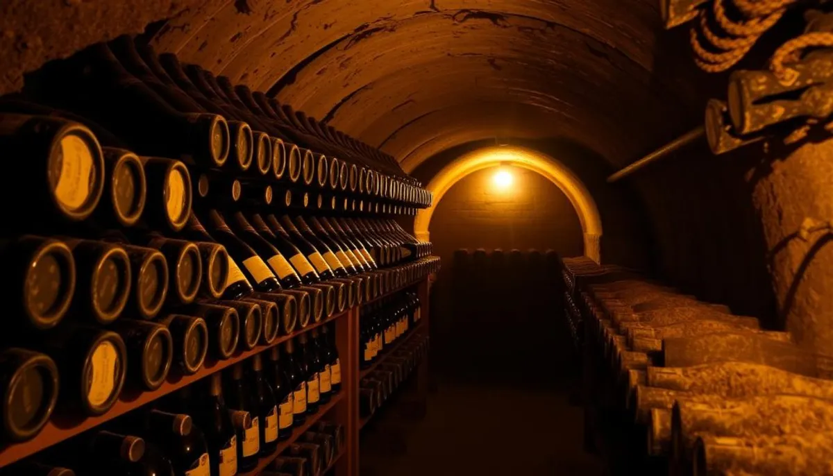 Champagne aging process Champagne aging process