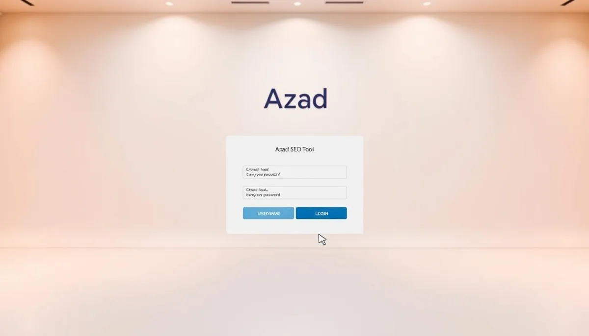 Azad SEO Tool login interface