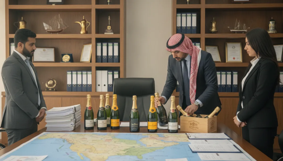 importing champagne into Saudi Arabia