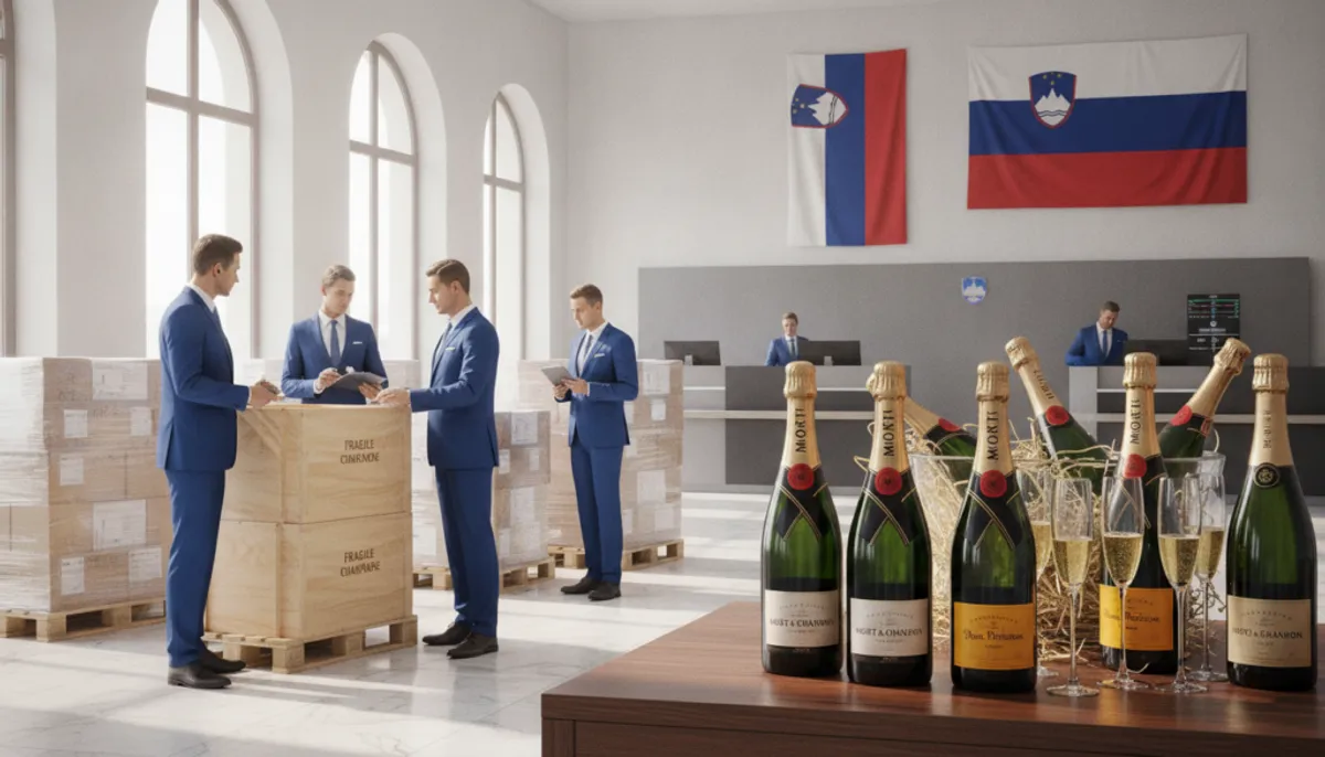 importing champagne into Slovenia