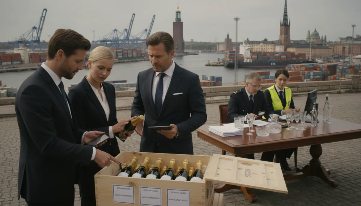 importing champagne into Sweden