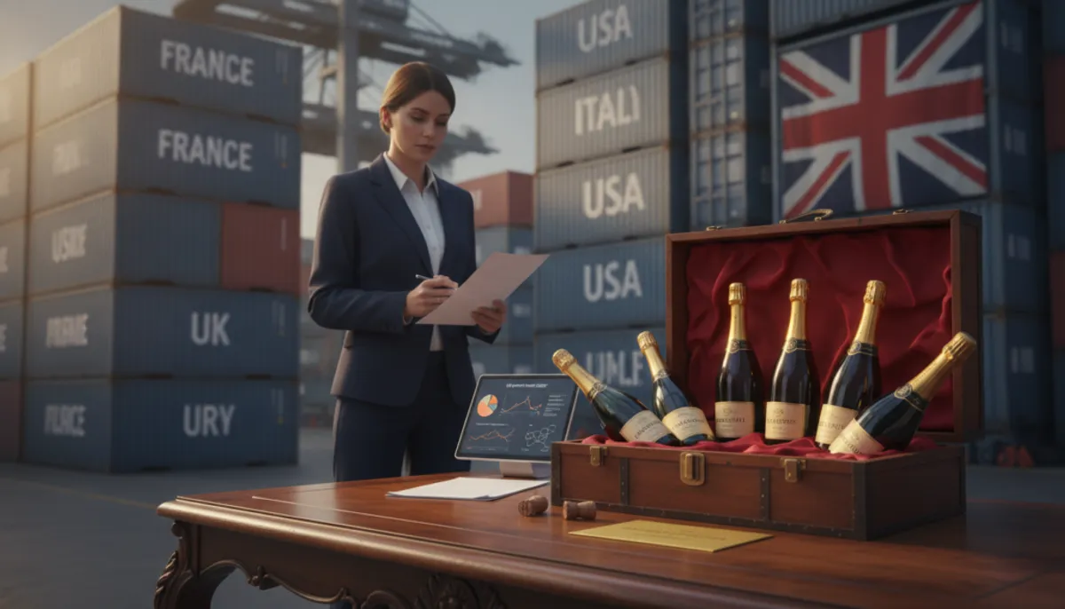 importing champagne into United Kingdom