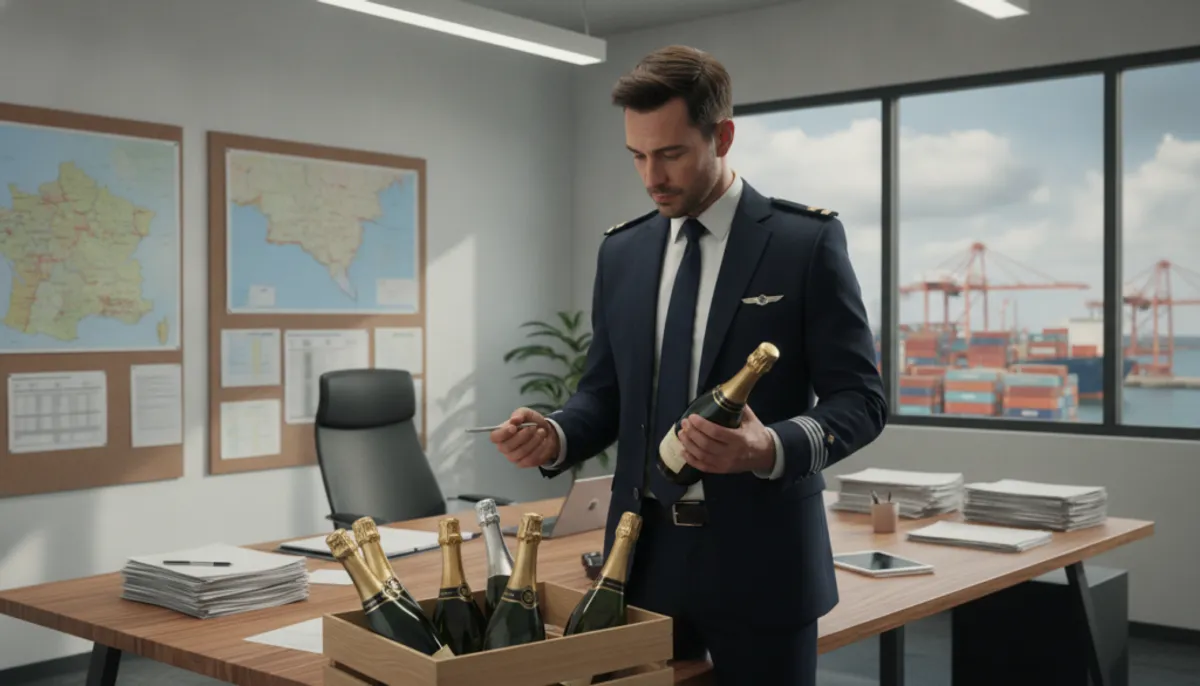 importing champagne into United States