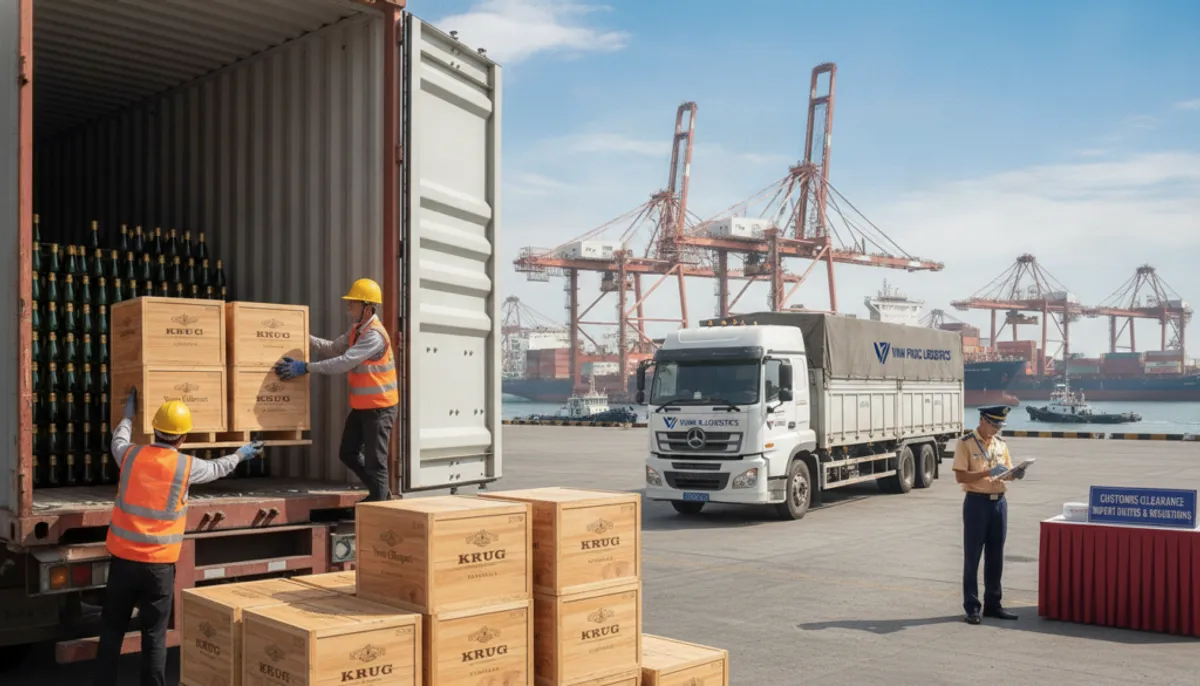importing champagne into Vietnam
