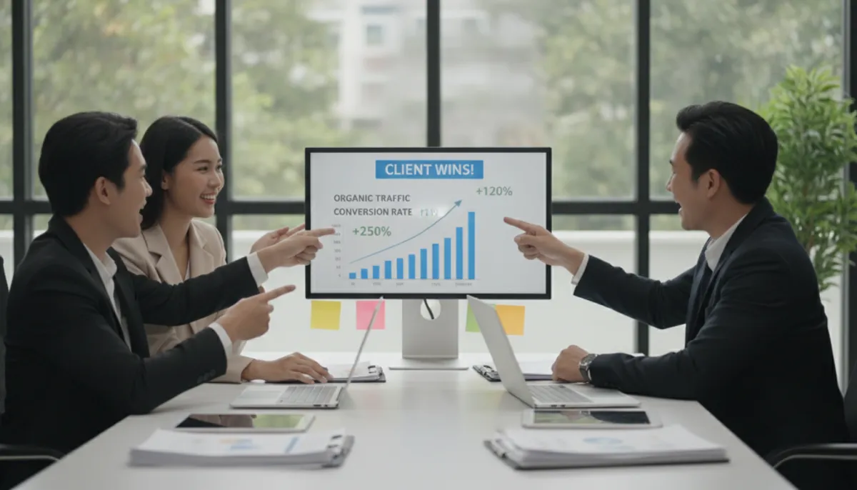 Managed SEO success stories and client wins